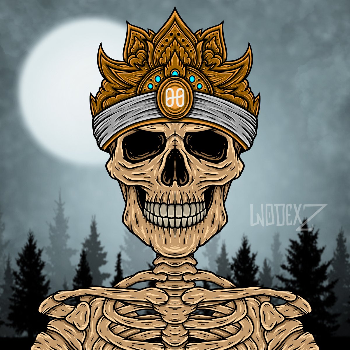 wdxznft's tweet photo. 🔥 50/300 Skullz Gangsta NFT is now available only on @metatroneDAO with the floor price 
ONLY 100 ONE ☑️ Unique 1/1 💙

https://t.co/FHZJuGfqOs

Original NFT Artwork by @wodexz 🔥

#nftart #nftcollector #metatrone #HarmonyONE $ONE #NFTartist #NFTdrop #NFTCommunity #artwork $MET https://t.co/81If7x2PAj