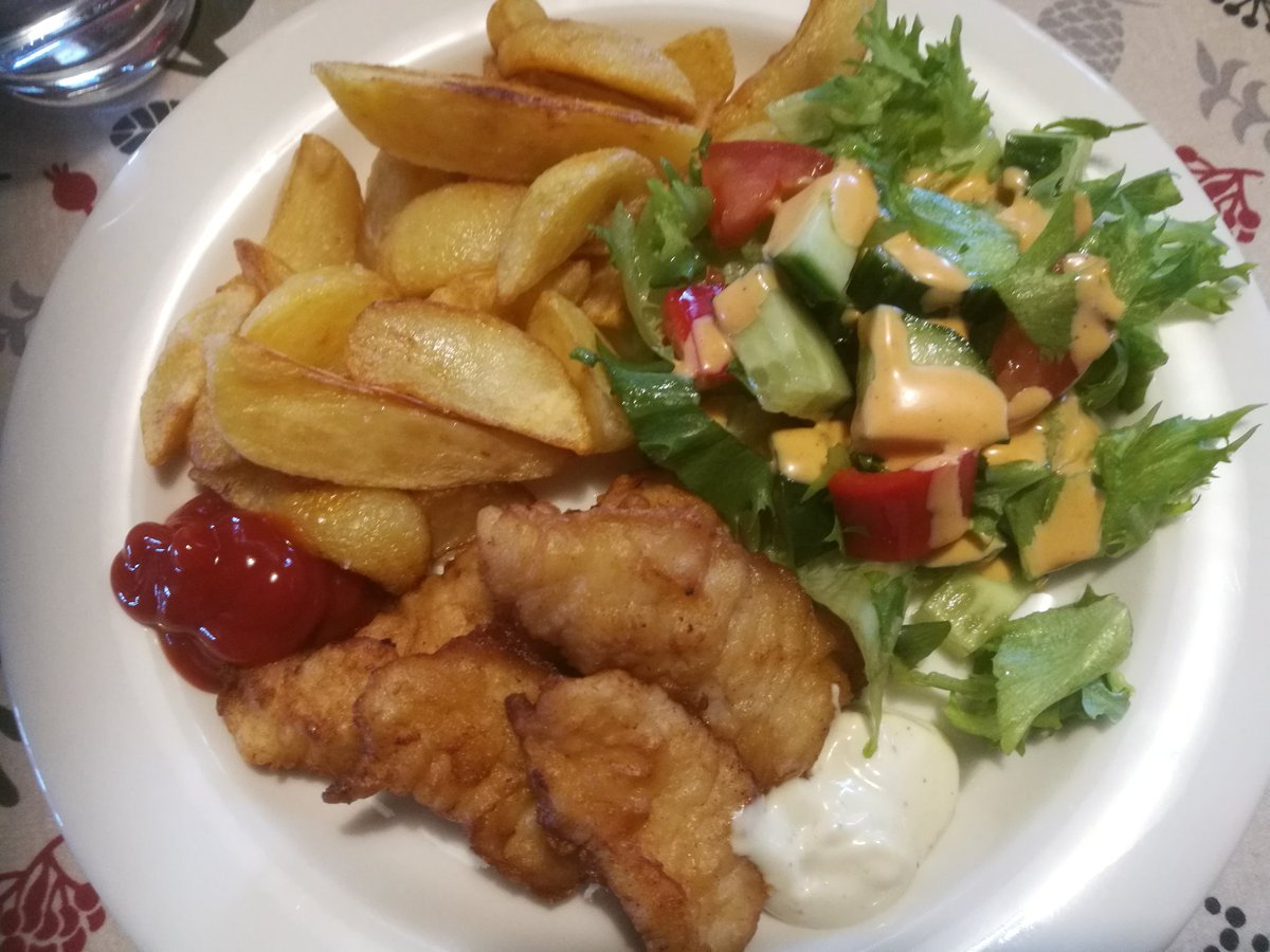 #made taipuu hyvin fish&amp;chips annokseen. #lähiruoka