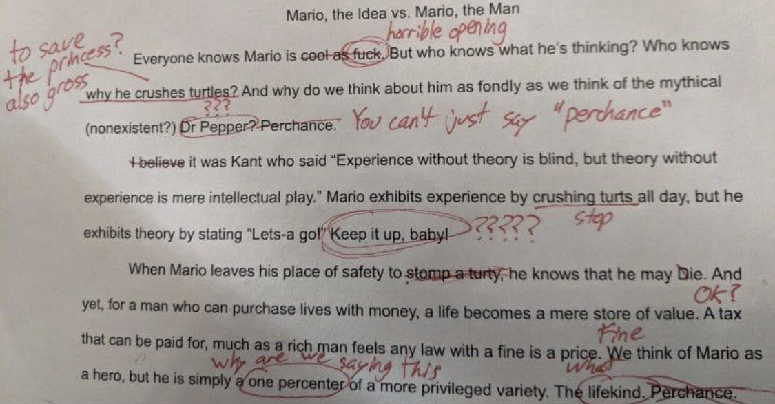 Haha don’t let your term paper on a me into the hands of Wario again 😂🐢 

#MarioFloki $MRFLOKI #BSC