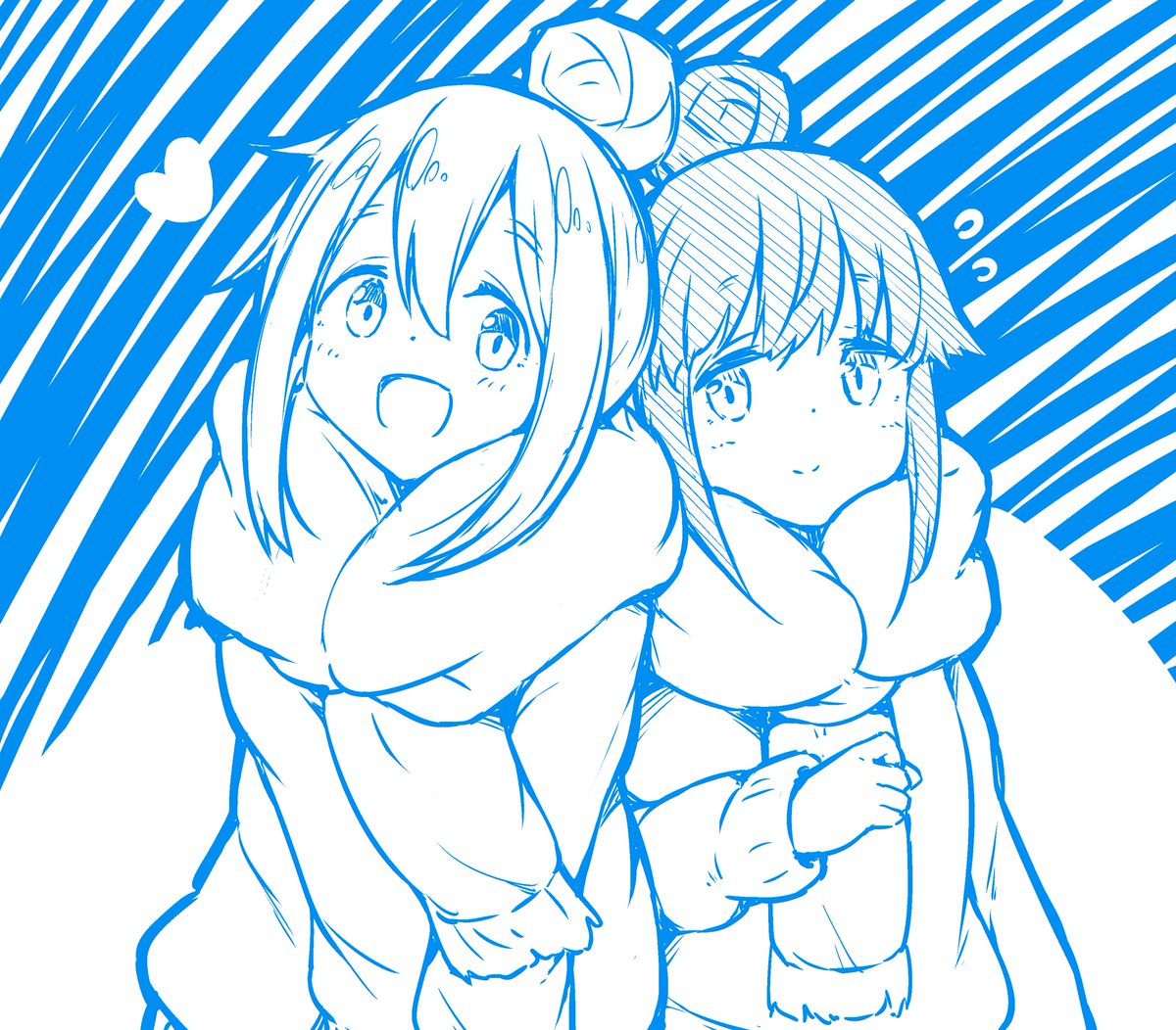 ゆるキャン「ゆるキャン△見ながら描いたラクガキ～ 」|大和なでしこのイラスト
