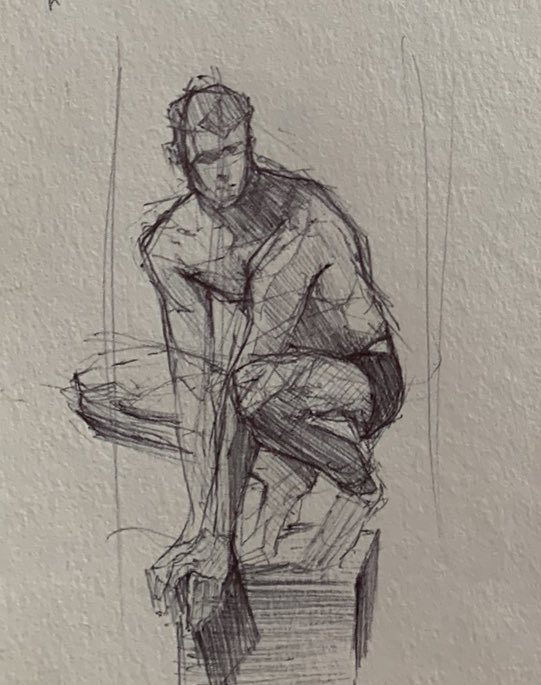 figure drawing pen sketches 