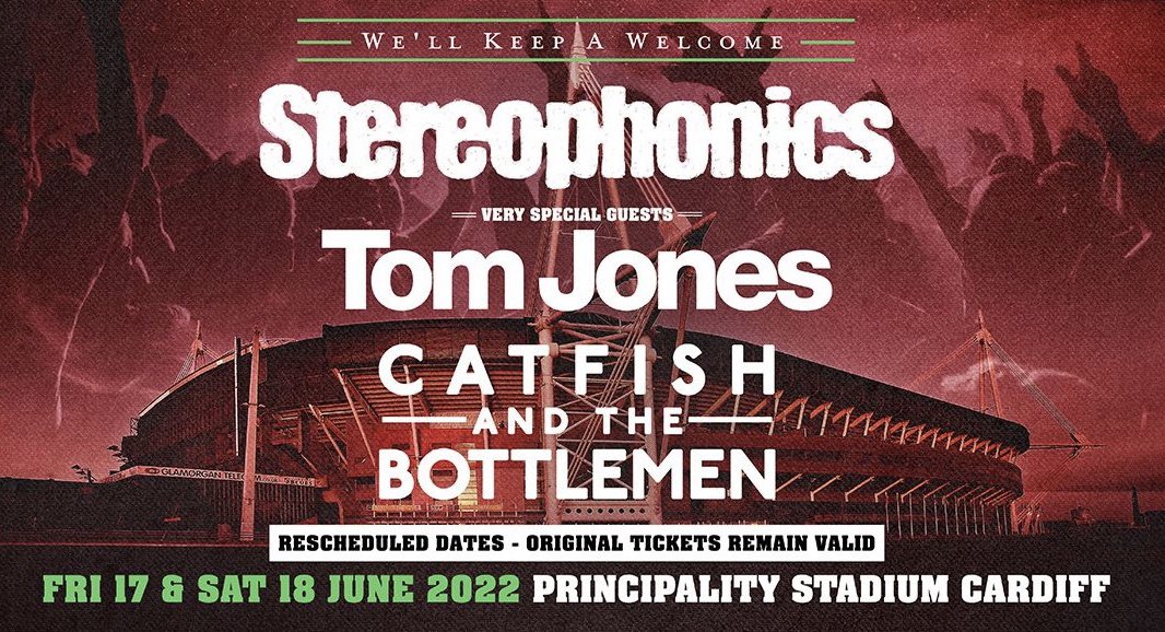 AccessXP's tweet image. Stereophonics + Special Guests @ Principality Stadium Cardiff - Various Options Available For Both Dates - DM Us For Any Requests 📲 #stereophonics #tomjones #catfishandthebottlemen #stereophonicstickets #tomjonestickets #ticketsforsale #cardiff #principalitystadium