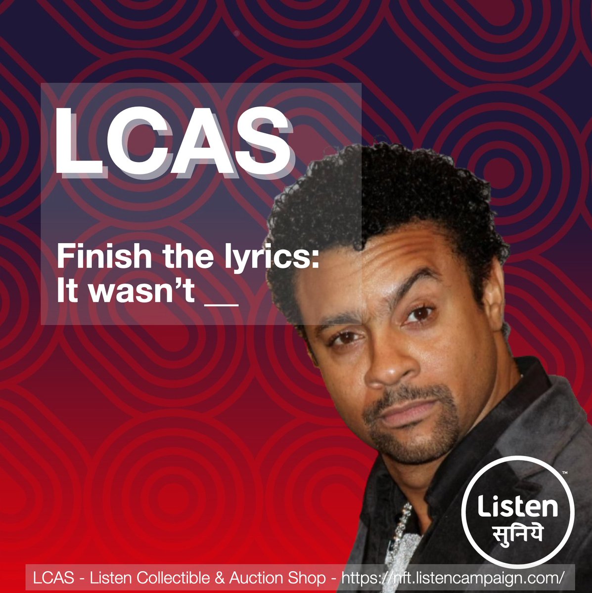 Finish the Lyrics from Shaggy’s iconic song It wasn’t ___:
a) My Son, I swear to god!
b) Meant to come out this way!
c) Me

Check out how his first-ever NFT looks and sounds here - bit.ly/3HXhV4d 

#shaggy #viral #funny #lyrics #nft #nfts #nftart #nftart #nftcommunity