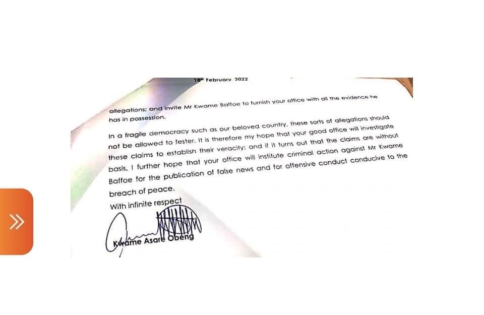 _GhChronicles's tweet photo. A Plus petition CID to investigate Abronye DC. https://t.co/WheL4C3GNB