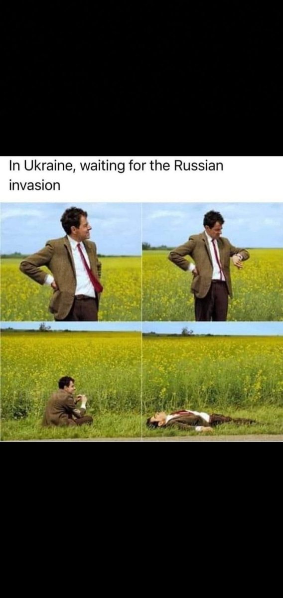 Abhijee47593467's tweet photo. In Ukrane, waiting for the Russian invasion 😅
This is insane!
#Ukraine #Russia  #ConflictoRusiaUcrania 
#MEMES https://t.co/UDu7tebVtv