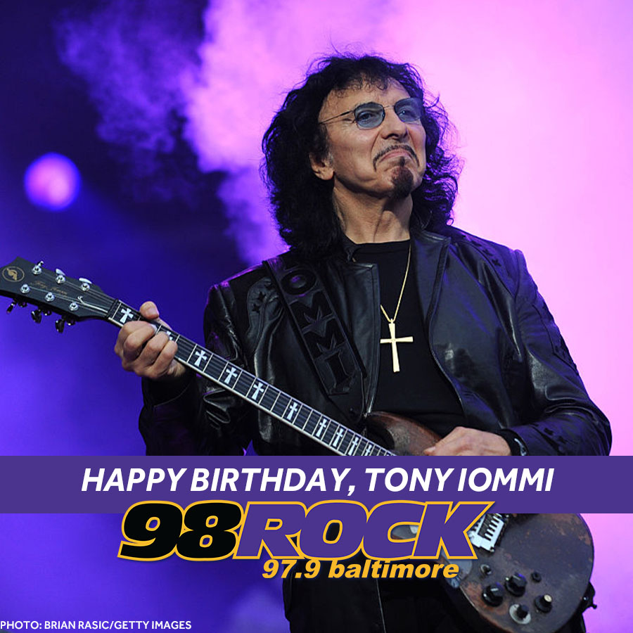 Tony Iommi from Black Sabbath is 74 today! Wish him a big Happy Birthday 