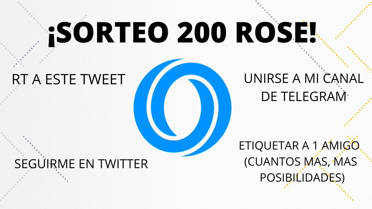 BRUNOCRIPTO_'s tweet image. ¡SORTEO 200 $ROSE! 🚀

⬛️RT a este tweet 
⬛️Seguirme en Twitter
⬛️Etiquetar a un amigo
⬛️Unirse a mi canal de telegram ⬇️
t.me/brunocriptoanu…

Estoy muy contento con lo que viene próximamente y que mejor que celebrarlo con un sorteo 🎉 

(Ganadores en 3 días)