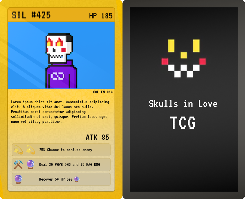 dasheck's tweet photo. Hey @skulls_in_love I did another artwork. Have you though about making a #TCG? 

 #SkullsInLove #SIL #NFT #NFTs #NFTart https://t.co/ZmOuqcmoaL