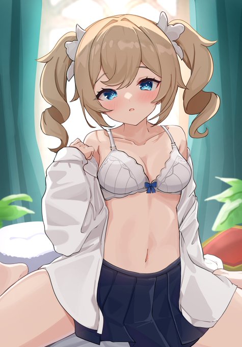 バーバラと制服コス
#Genshin #原神 #バーバラ 