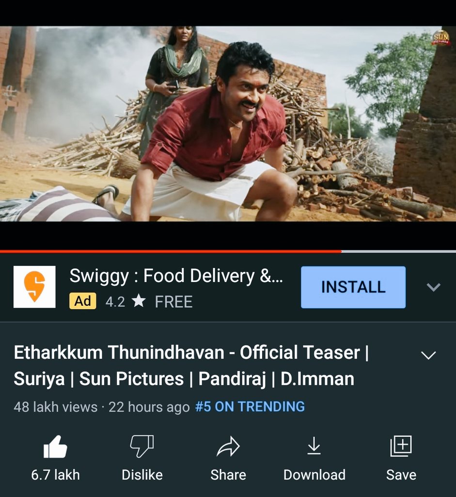 #EtharkkumThunindhavan 
Firey teaser moving to touch 50lakh views in 24hours with 6.7lakh likes 🔥💥
Sirappana tharamana sambhavam inymei thaan pakka poren 💥🔥
Lets celebrate anbaana fans.
You will gonna be witness #Suriya thandavam in march10th 🤩🥳
#ETteaser