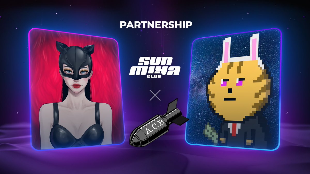 🐱ACB 픽셀캣 x 선미야 클럽🐱

✍참여 대상 - ACB 픽셀캣 홀더
🎁상품 - 선미야클럽 NFT x 3

✅협업내용
-클레이튼 NFT 시장 활성화
-공동 마케팅 협업 및 커뮤니티 교류
-THE SANDBOX 내 콜라보 작업

⬇아래에서 참여방법을 꼭 확인해주세요.