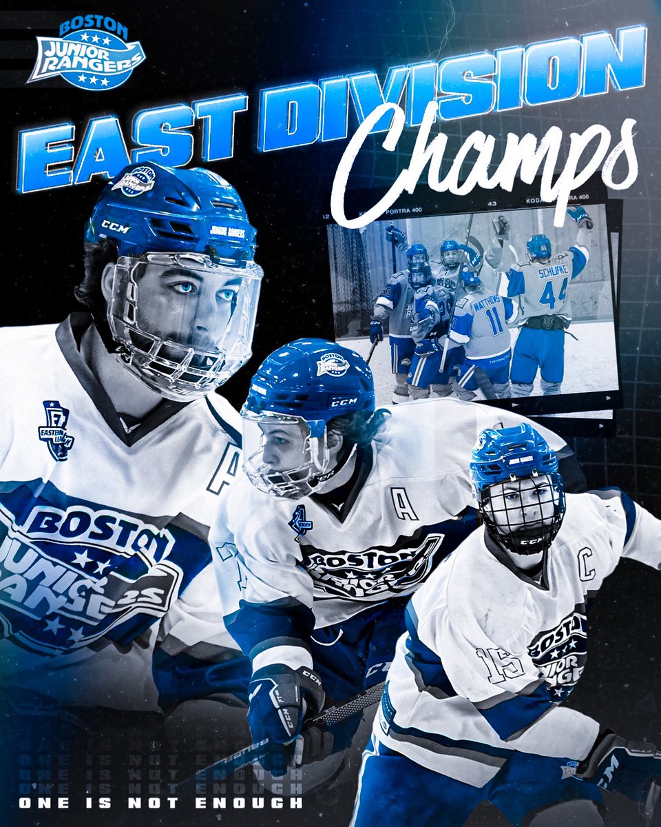 With Wednesday’s win, our <a href="/EHL_Hockey/">Eastern Hockey League</a> team clinched the East! 

Their record stands at 29-9-2 with 6 games remaining in the regular season. 

#LetsGo #OnesNotEnough