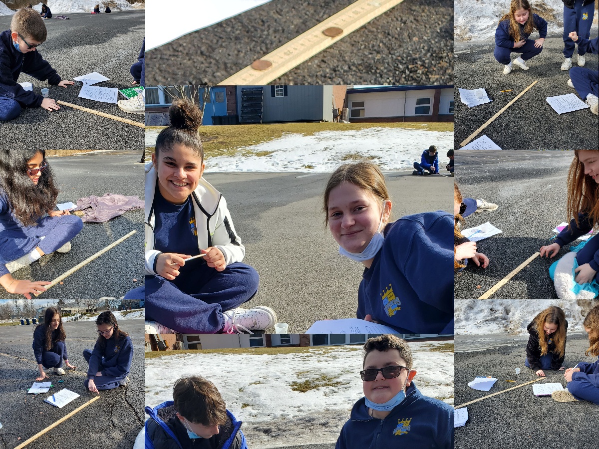 FishkillSt's tweet photo. The 6th grade had their science class out in the sunshine, completing a lab on force. #smsfishkill #STEM #scienceinthesun https://t.co/JXV6rIRyaD
