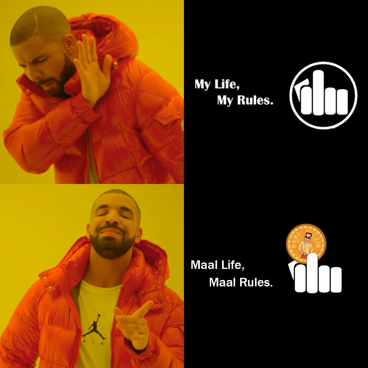 0xVeepul's tweet photo. $Maal Life,
$Maal Rules.

#csscmeme @cssclubnft 
Join Discord to know more about $Maal 
🔗https://t.co/4RGSjFrRoJ https://t.co/ahmZGs3Lxm