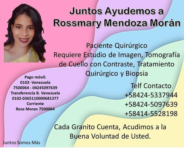 FundYaraPosible's tweet photo. #ServicioPublico #Yaracuy #19Feb2022
Rosmary necesita ayuda para hacerse estudios. ¡Vamos a darle una mano! #RT https://t.co/1xhHSxha6v