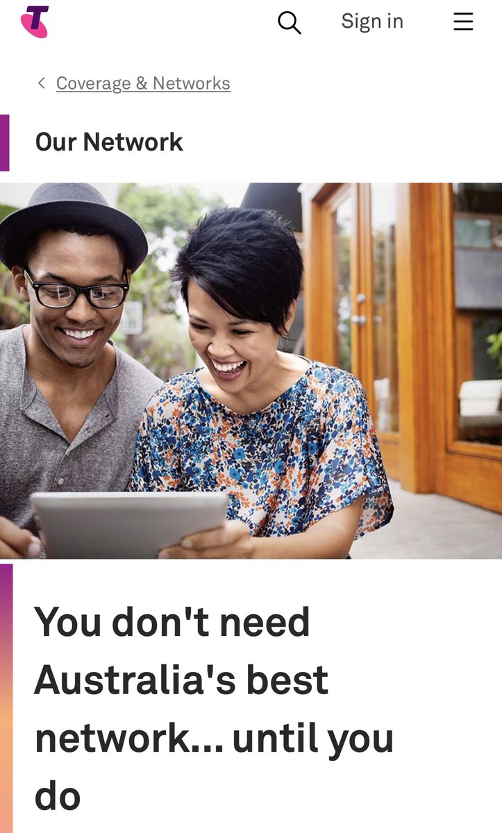 cerebralbliss's tweet image. @Telstra your ads are on point, particularly now that I’ve switched to you for 4G internet. Most expensive telco, worst coverage. And I’m 4km from Sydney CBD. #rippedoff #badcoverage