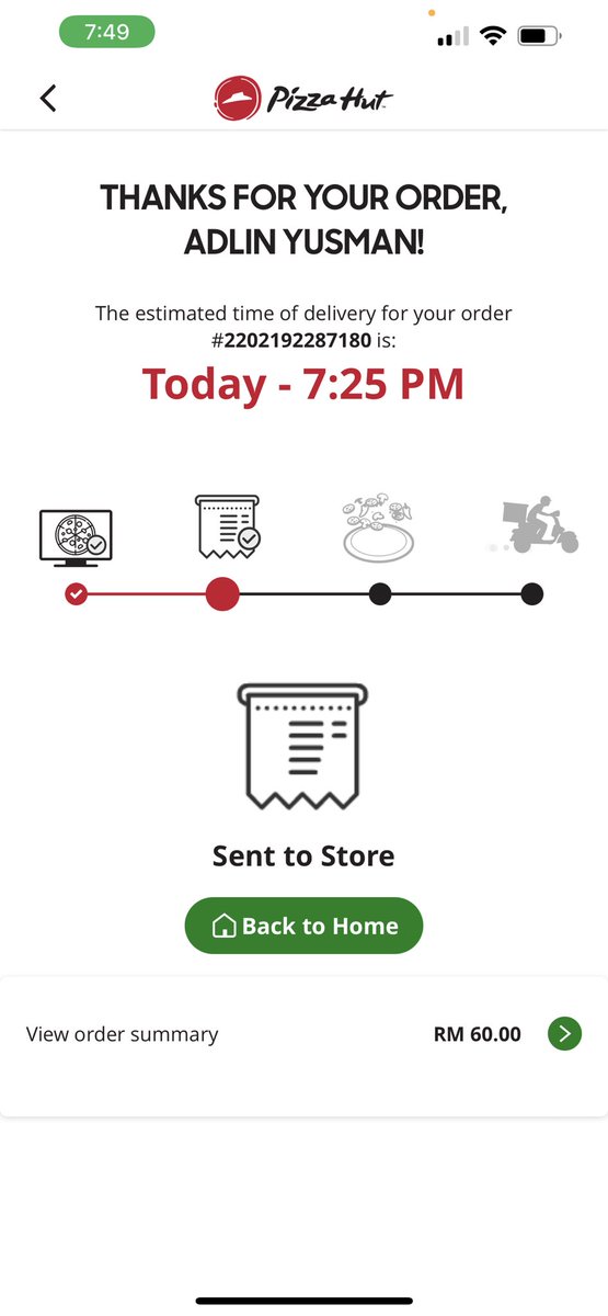 Where’s my order <a href="/pizzahutmsia/">Pizza Hut Malaysia</a> ? No one has called to say that my order is delayed. And your customer service isn’t taking my call!