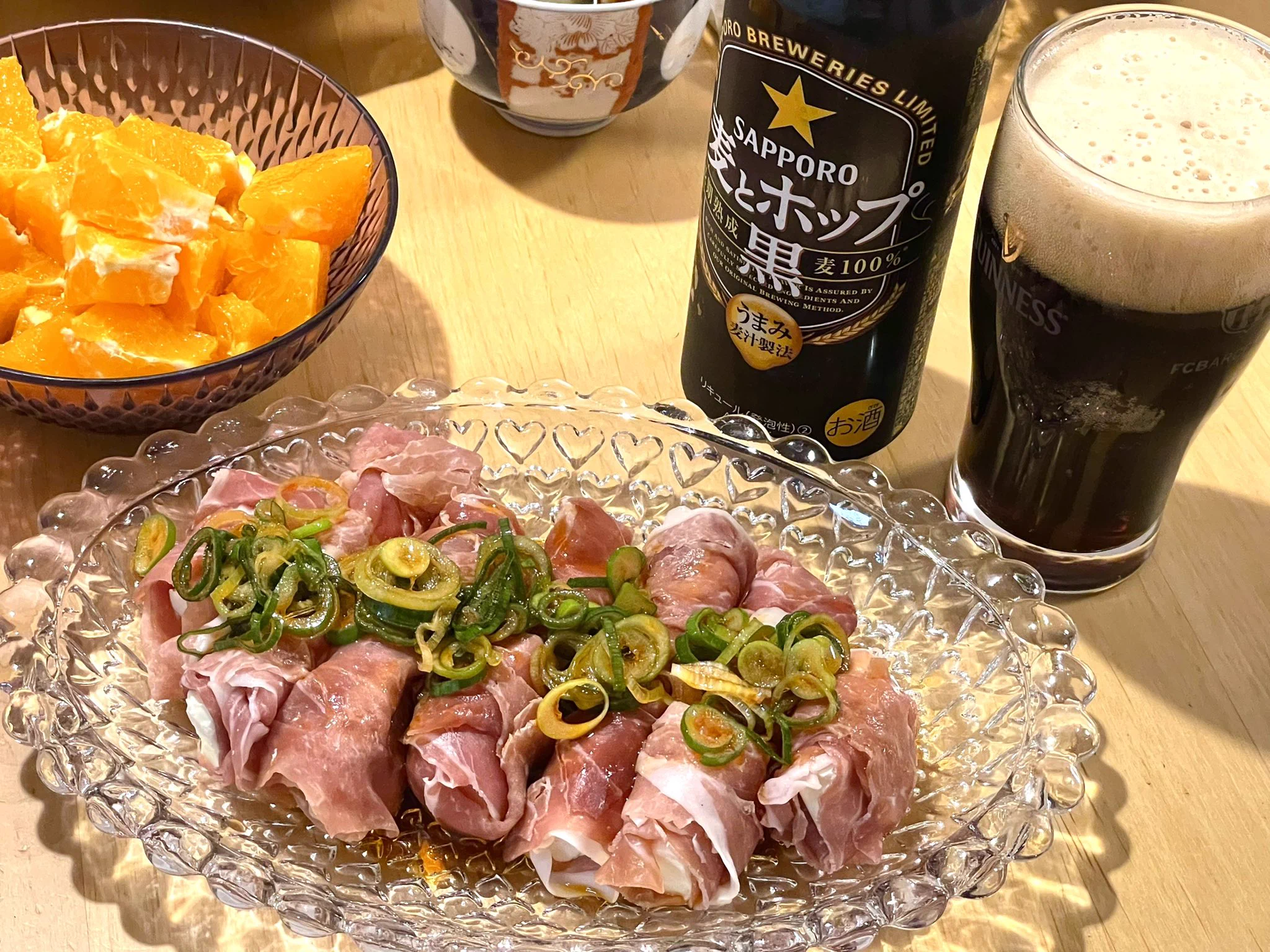作ってみた。レシピより生ハムの分量が多すぎたけどなかなか美味しかった。  