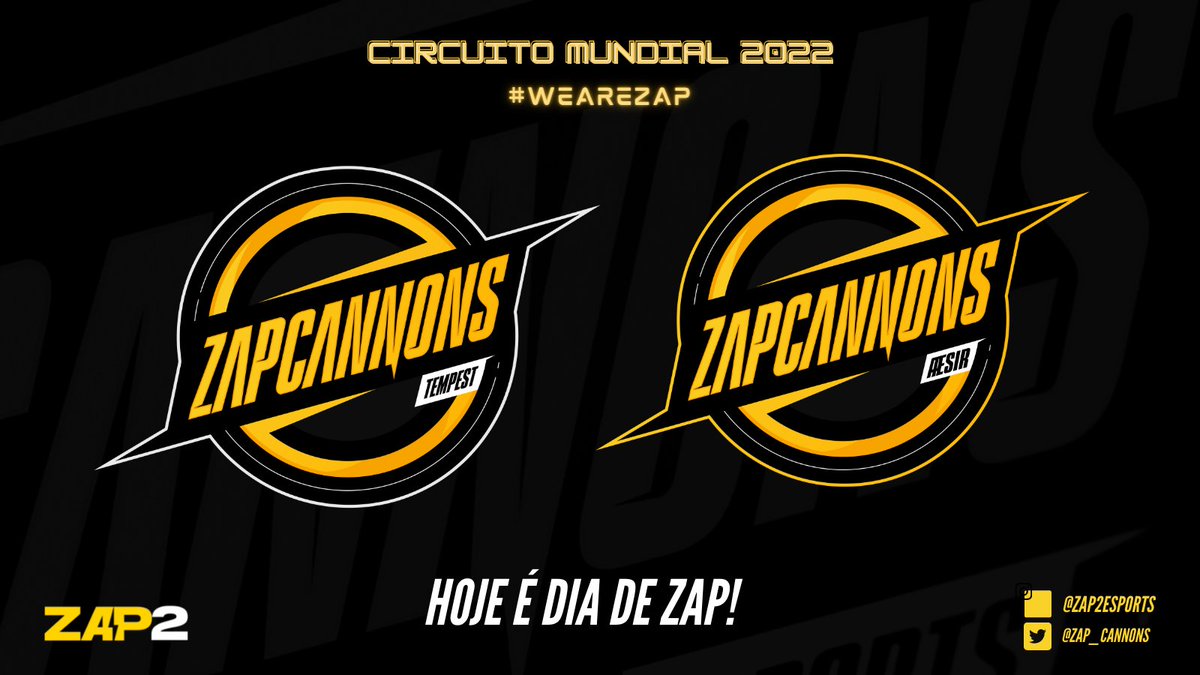 HOJE É DIA DE GUERRA! HOJE É DIA DE ZAP! 

Começa hoje o #ChampionshipSeries de Pokémon Unite com o Circuito Mundial de 2022! 

VAMOS <a href="/zap_cannons/">ZAP Cannons ⚡</a>! A equipe da ZAP2 deseja uma boa sorte aos nossos atletas nesta etapa

#WEAREZAP ⚡️⚡️⚡️
