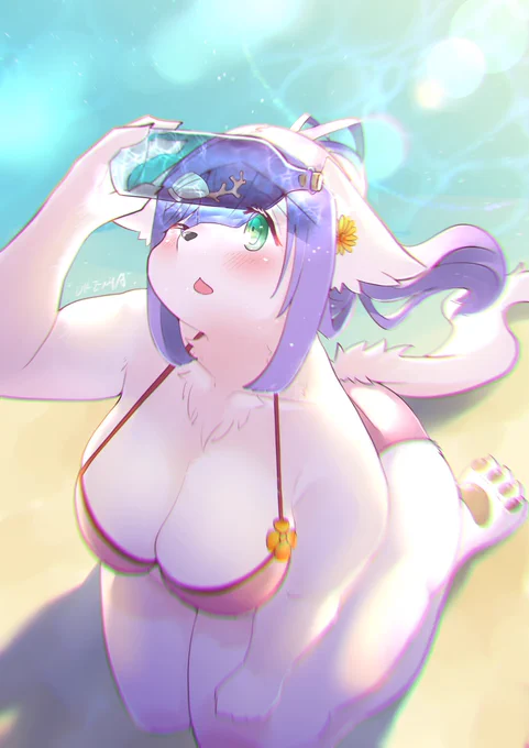 #くそ寒いので水着絵を貼る 