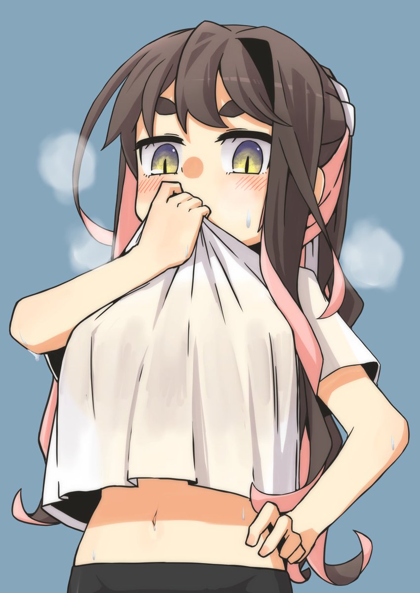 長波(艦これ) 「週刊長波サマです。

蒸気。 」|漆田のイラスト