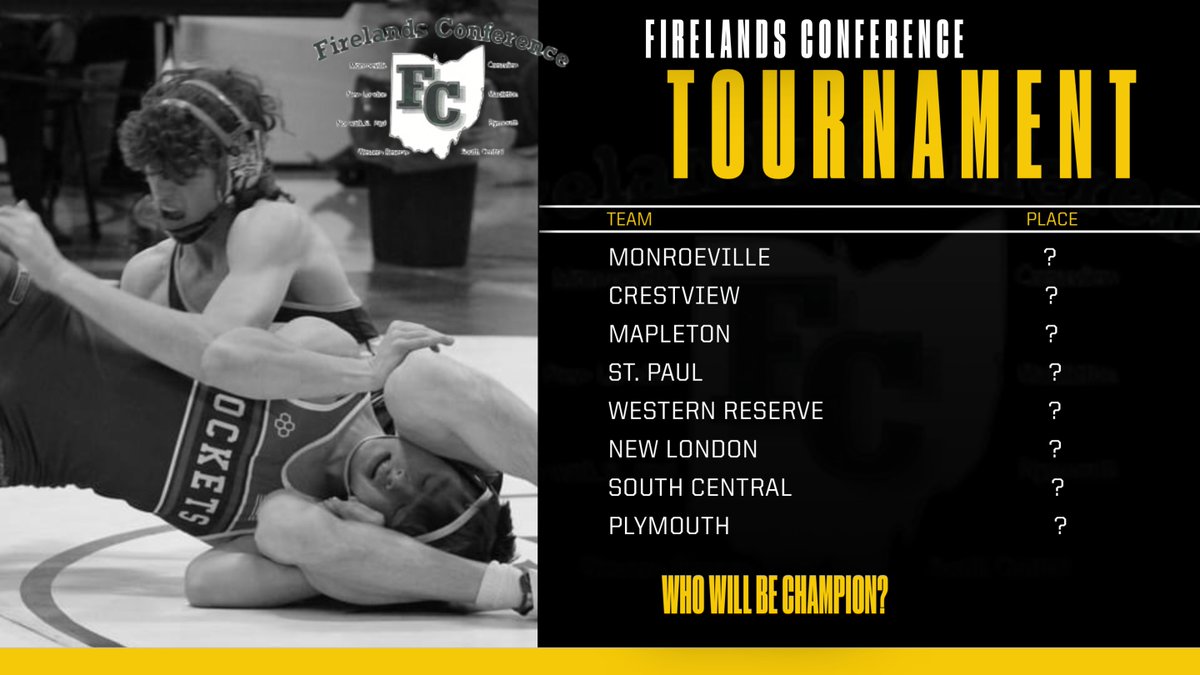 mhsgoeagles's tweet photo. Firelands Conference Wrestling Tournament at Plymouth HS. Wrestling starts at 10am. Good luck boys! https://t.co/DdlxkJKYkp