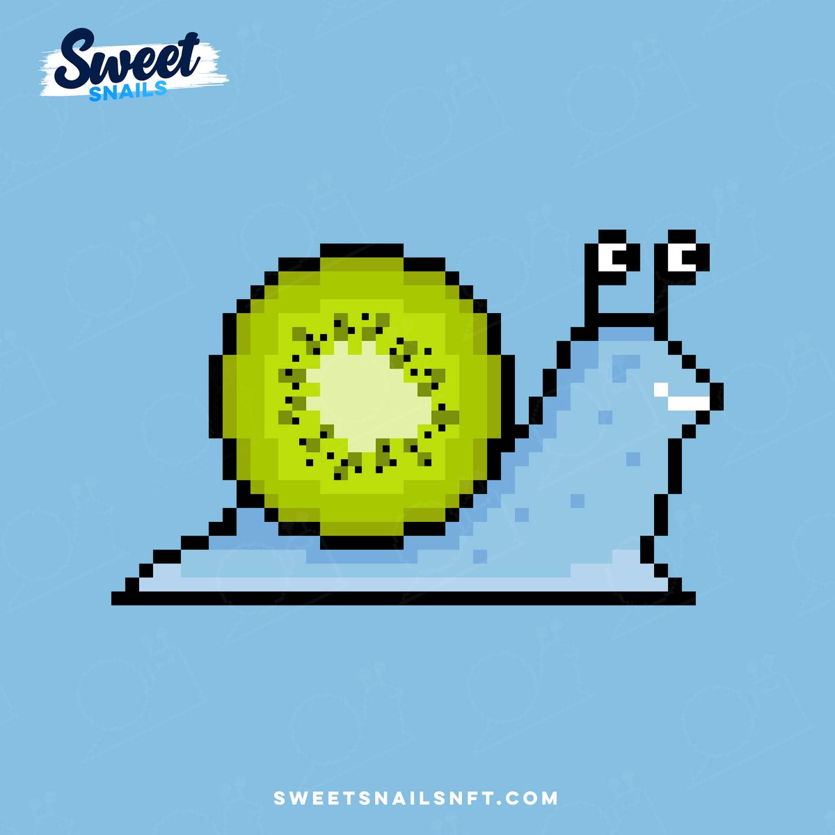SweetSnailsNFT's tweet photo. Ice kiwi snail 
#sweetsnailsnft #snails #nft #polygon #opensea https://t.co/ABwU5xnvyM