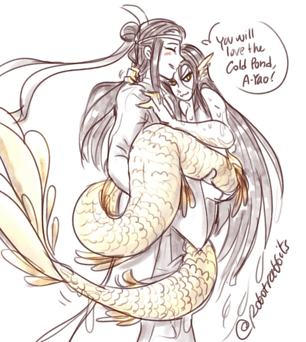another day 2: underwater #JGYweekend2022 (xiyao) He caught himself a cultivator 🐠