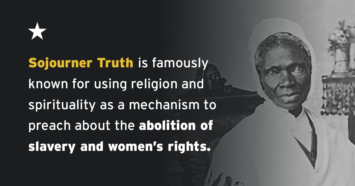 americansunited's tweet image. Truth's 1851 "Ain't I a Woman" speech famously attacked the idea that religion should be used to justify women's oppression. 
#EqualityWithoutException #BeAShield #ChurchStateSeparation