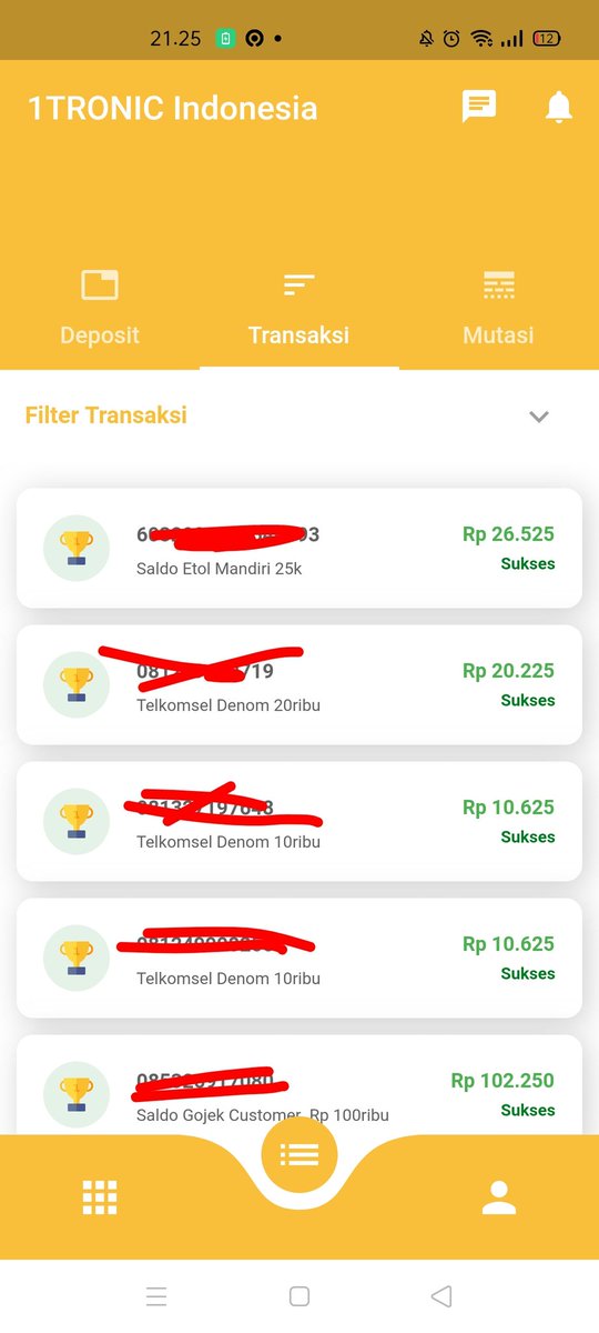 Salah satu project 1Tronic Network   (1TRC) PPOB