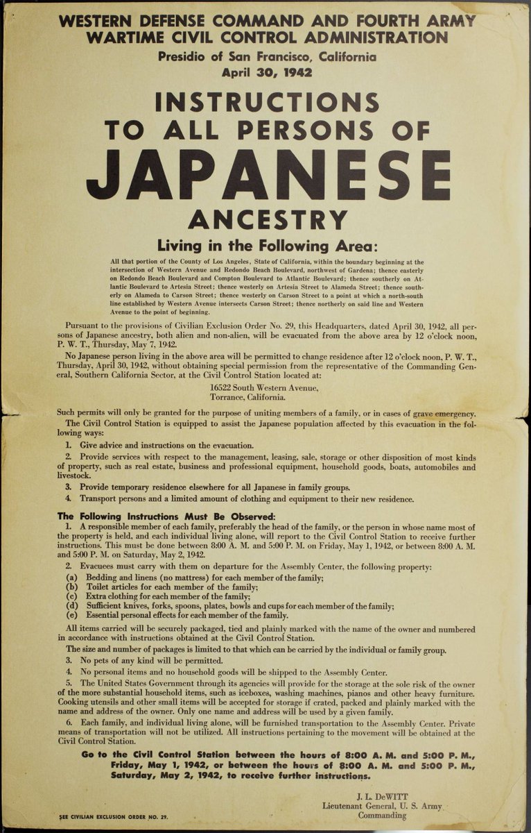 jamuseum's tweet photo. Today we commemorate the 80th anniversary of Executive Order 9066. When President Franklin Roosevelt signed it on February 19, 1942, he launched the wrongful imprisonment of people of Japanese ancestry during WWII https://t.co/EDDPlY8mfu