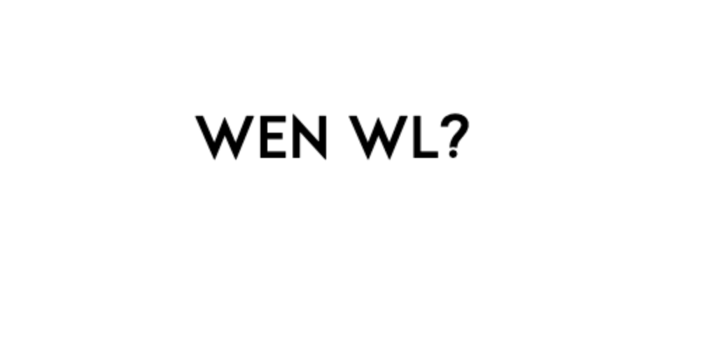 Wen WL? tweet media