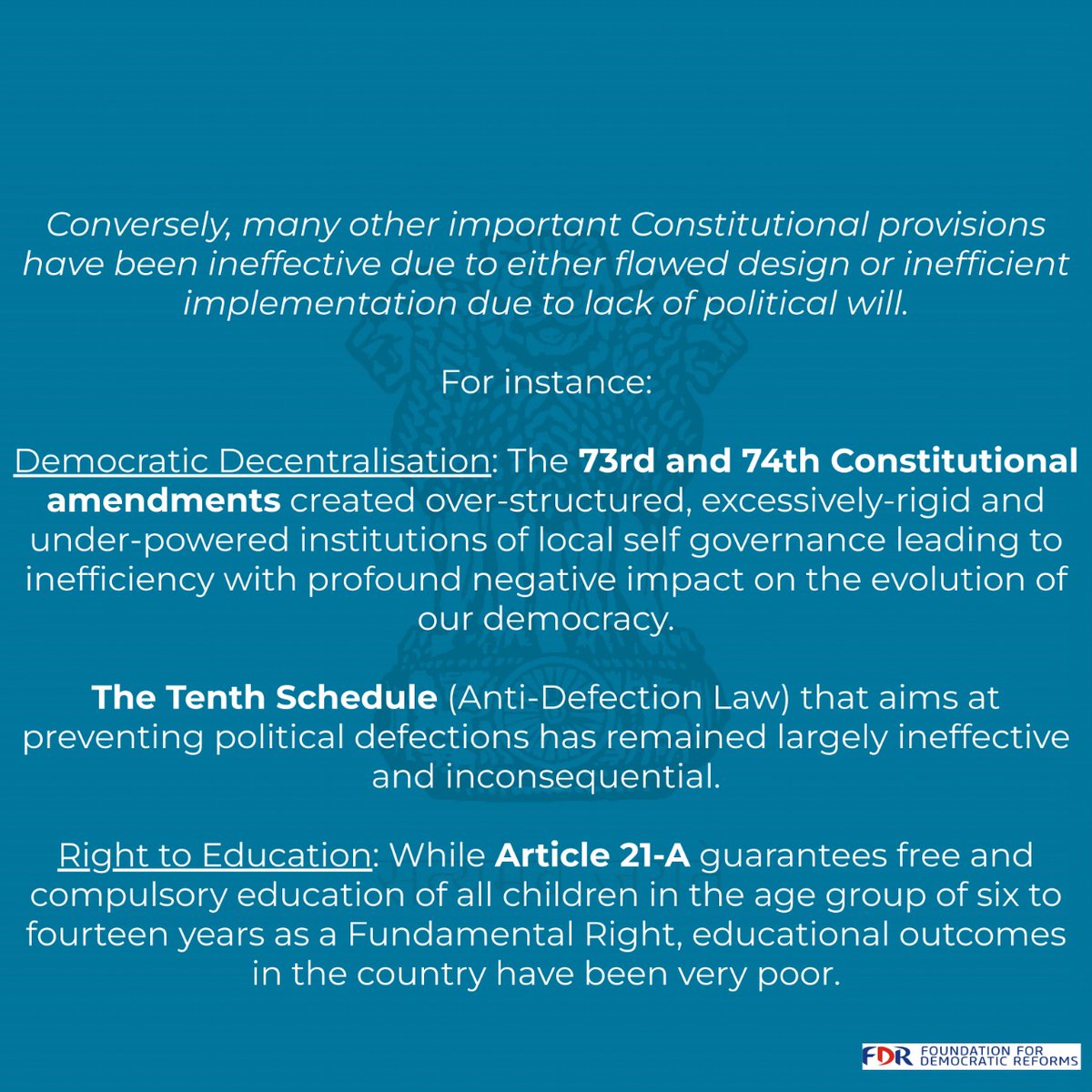 Foundation for Democratic Reforms tweet media