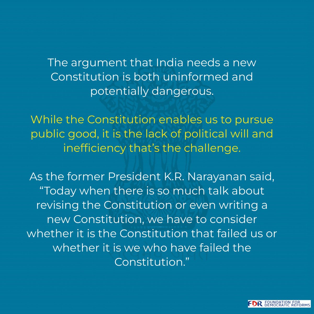 Foundation for Democratic Reforms tweet media