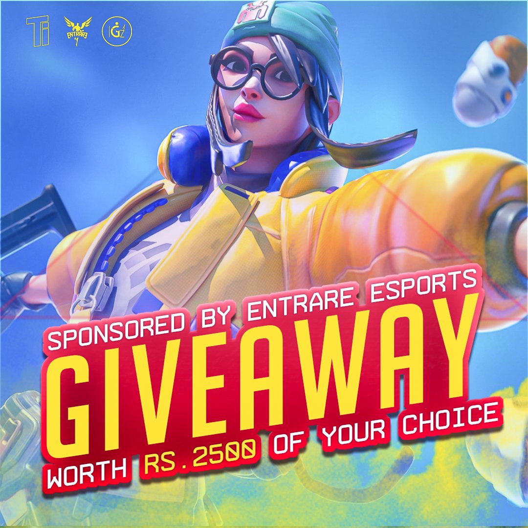 As part of the TI Conquerors: Athenas grand finale giveaway happening over at the <a href="/EntrareEsports/">Entrare eSports</a>' discord server during the stream, 2 lucky winners get prizes of their choice worth 1.25k INR each! 

So don't forget to join the stream at 11 AM tomorrow.

<a href="/TwitchTVIndia/">Twitch India</a> #valorant