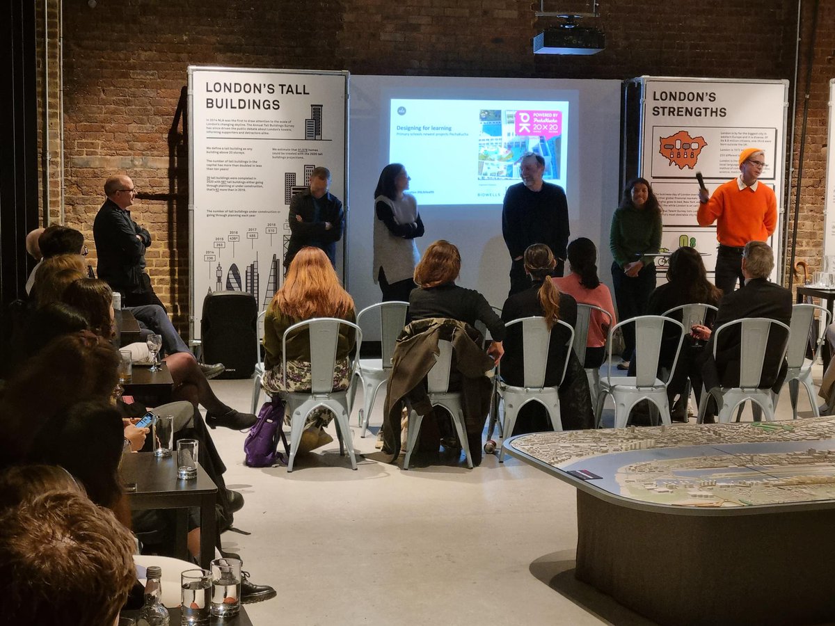 ffeclimited's tweet photo. Great evening at the NLA Pecha Kucha presentations on Tuesday. 5 Presentations, each one 20 slides x 20 seconds. One of our projects, Hackney New School, presented by Simon Henley.
@nlalondon
@PechaKucha
@ibigroup
@HenleyHalebrown
@MaccLav
@AdamKhanArch
@penoyreprasad https://t.co/rXOKNds22n
