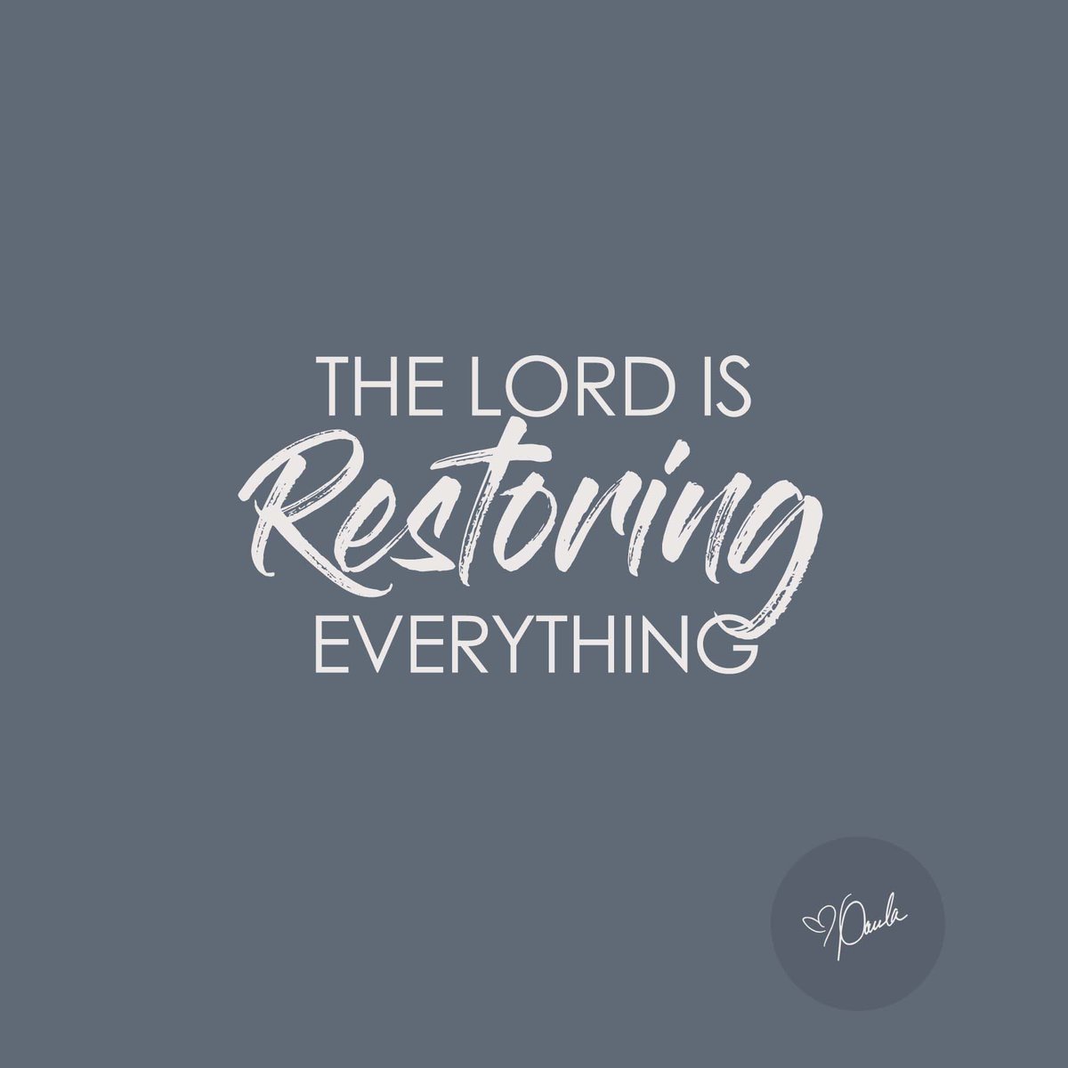 Paula_White's tweet photo. The Lord is restoring everything to you... all that has been lost and more! He is an abundant God- full of grace &amp; goodness https://t.co/sMPVa5kx9a