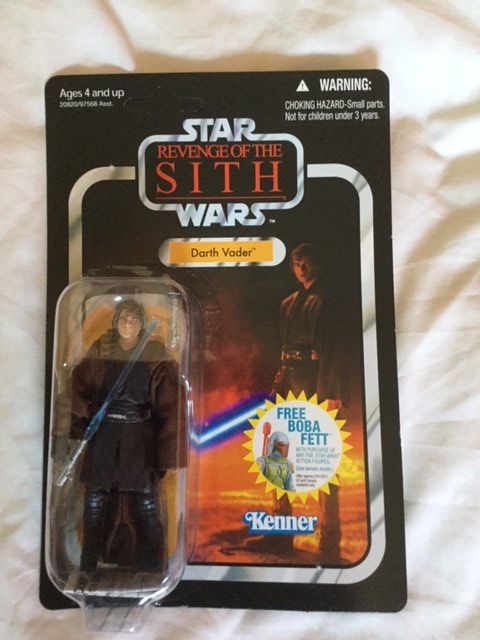 stupid_darth's tweet photo. My figure today is from the #VCcollection line and it's an unpunched #VC13 #anakinskywalker but the #DarthVader card. Slightly rare on the unpunched card https://t.co/9B7LdGUNq0