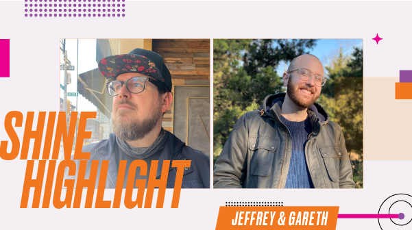 We're excited to see what Gareth and Jeffrey will do together. Jeffrey is an Art Director at the National Institutes of Health. Gareth is a Politics &amp; Prose designer looking to expand his body of work. We can't wait to see what the two of you come up with! #AIGADCShine