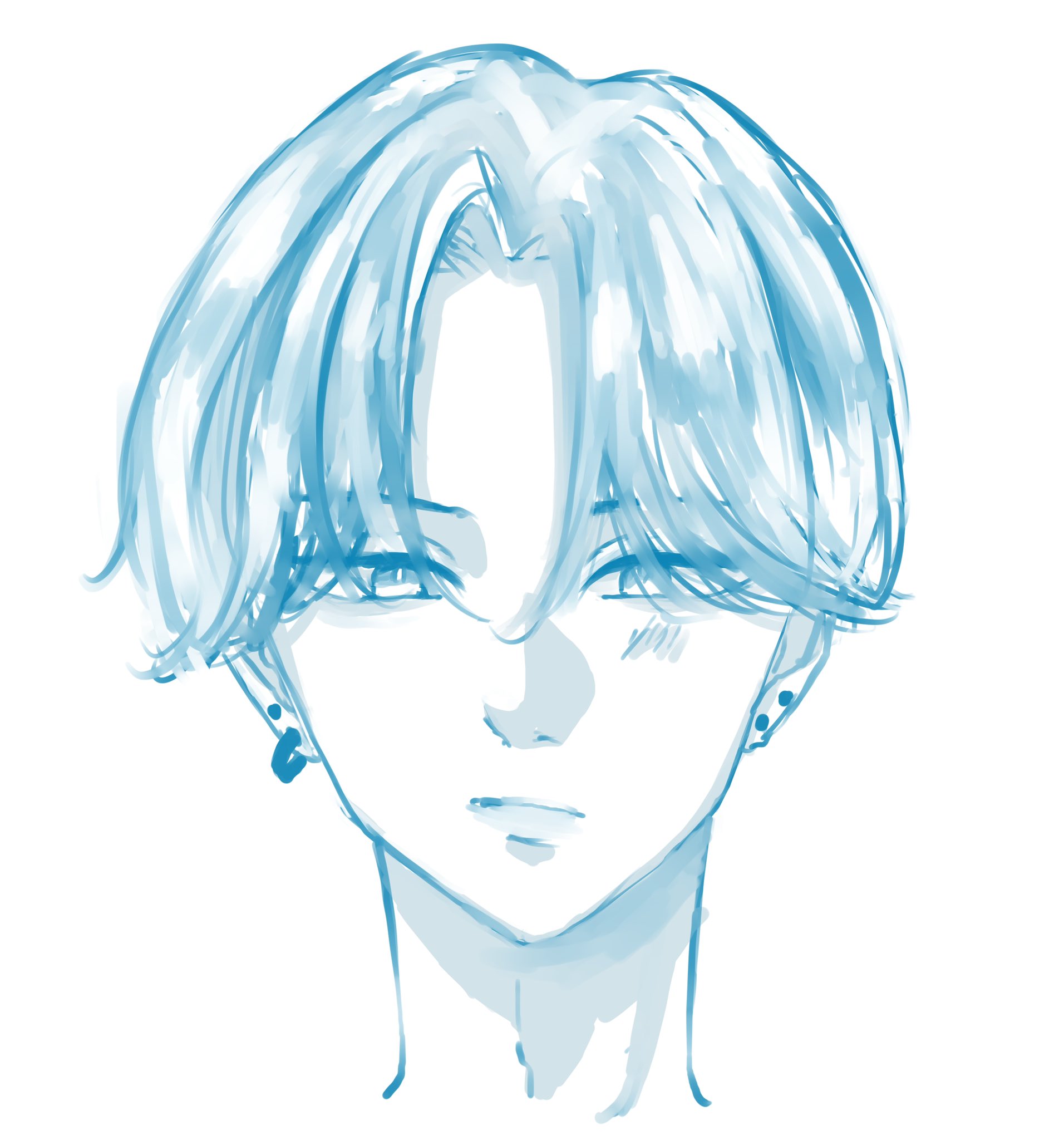 モナカ センター分けは世界を救うらくがき イラスト らくがき T Co 7nztgsxcaz Twitter