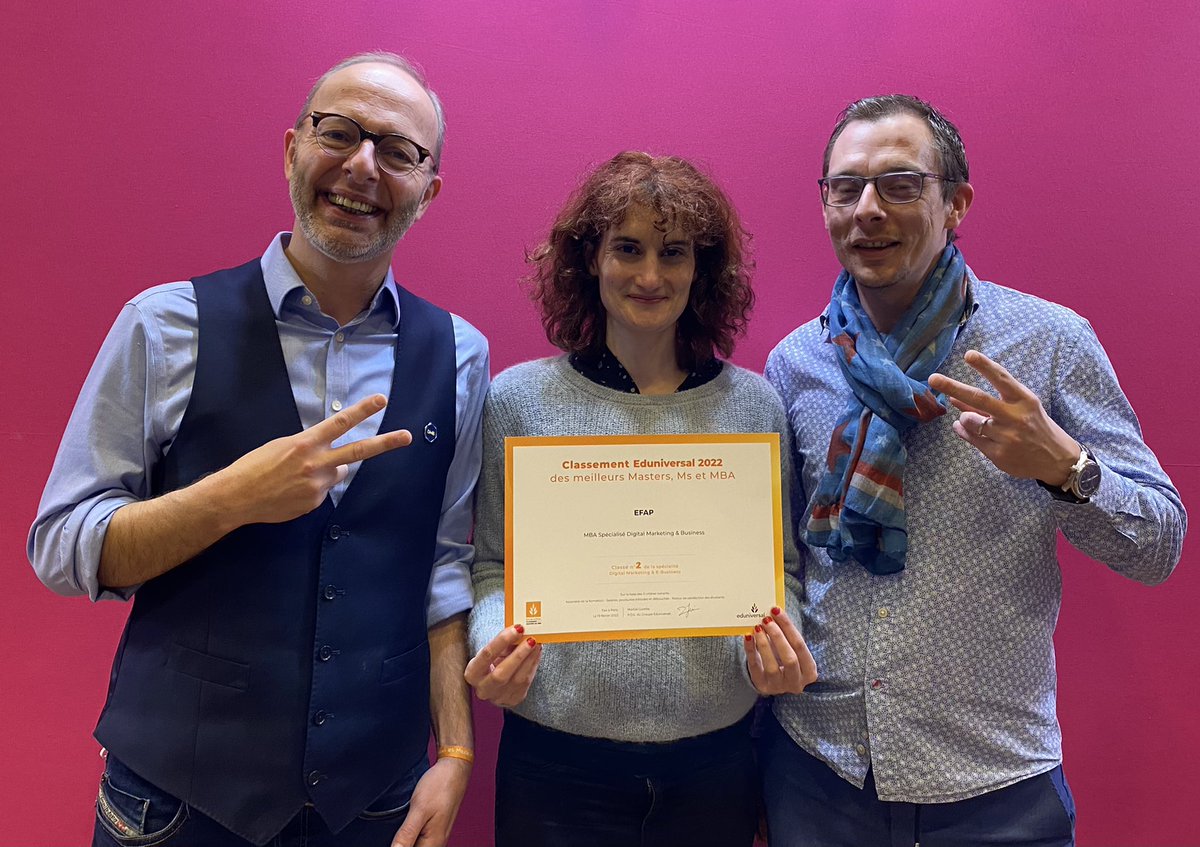 #GoGoGo #mbadmb #proud pour la 4e année consécutive les @MBADMB <a href="/EFAP_/">EFAP</a> <a href="/HUBInstitute/">HUB INSTITUTE</a> <a href="/ICART_Officiel/">ICART</a> <a href="/ESSCA_Ecole/">ESSCA</a> <a href="/IBCBS/">IBCBS</a> <a href="/INSAGAlgerie/">INSAG Business School</a>  Numéro 2 des meilleurs master de France dans sa catégorie <a href="/Edbooking/">Eduniversal</a>