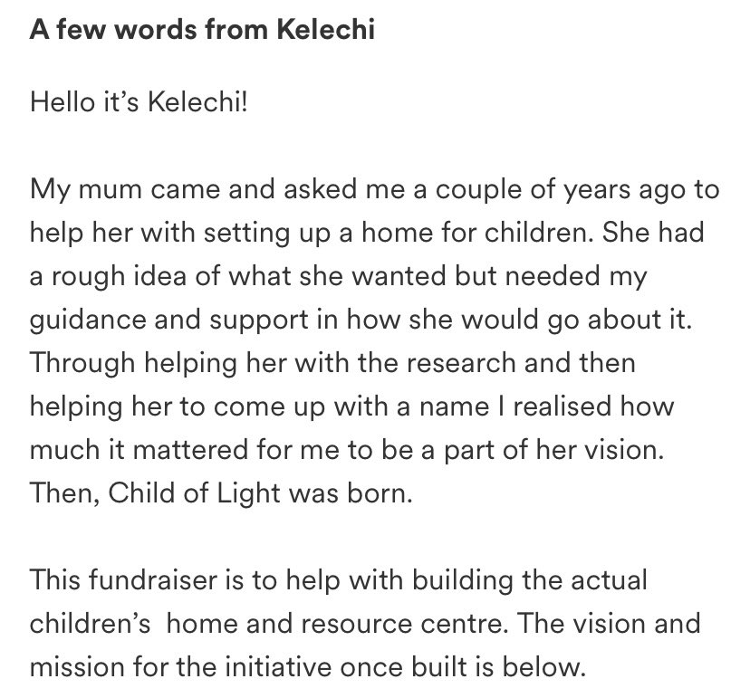 ArubaRed's tweet image. Please take a moment to check out this beautiful @gofundme @kelechnekoff has organised for the ‘Child of Light Children’s Home &amp;amp; Resource Centre’ in #Nigeria 💜 
➡️ gofund.me/2d961fae ⬅️