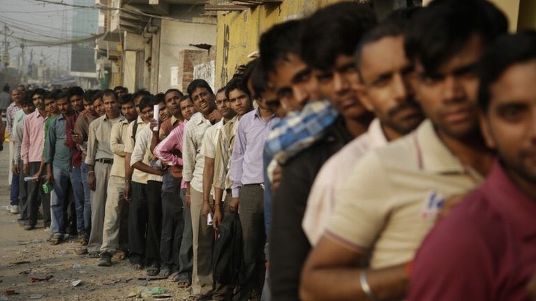 Muhamma28947731's tweet photo. Indians waiting in line for changing their Father's name to James Faulkner. https://t.co/QPFa8moGsF