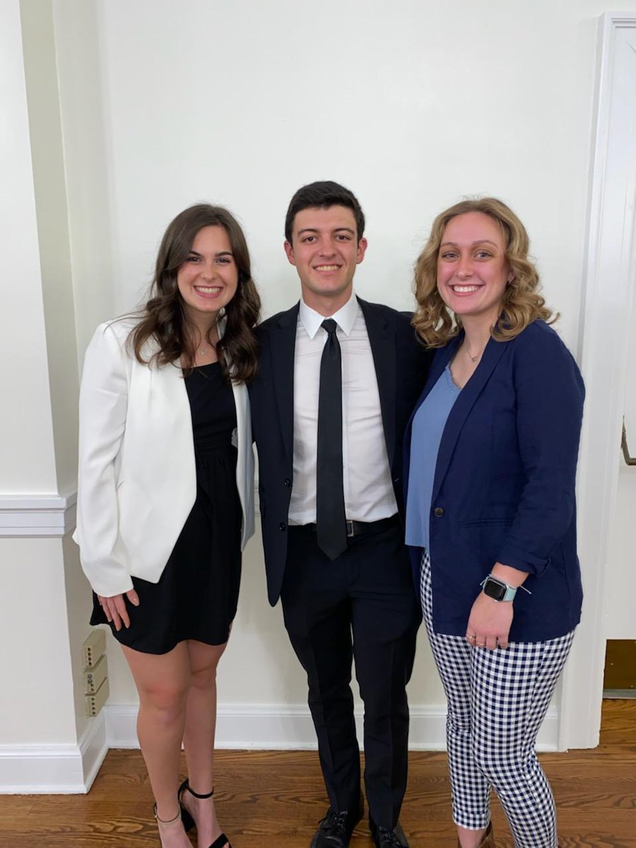 Induction for Mortar Board!! Congrats to Isabella Orofino, Jacob Brooks and Rylie Smith. Thanks for great representation of the golf team in this special honor.