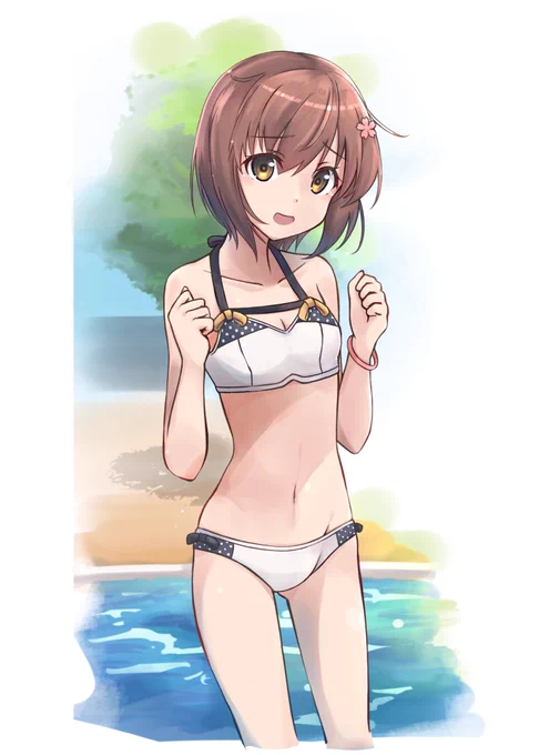 駆逐艦編 #くそ寒いので水着絵を貼る 