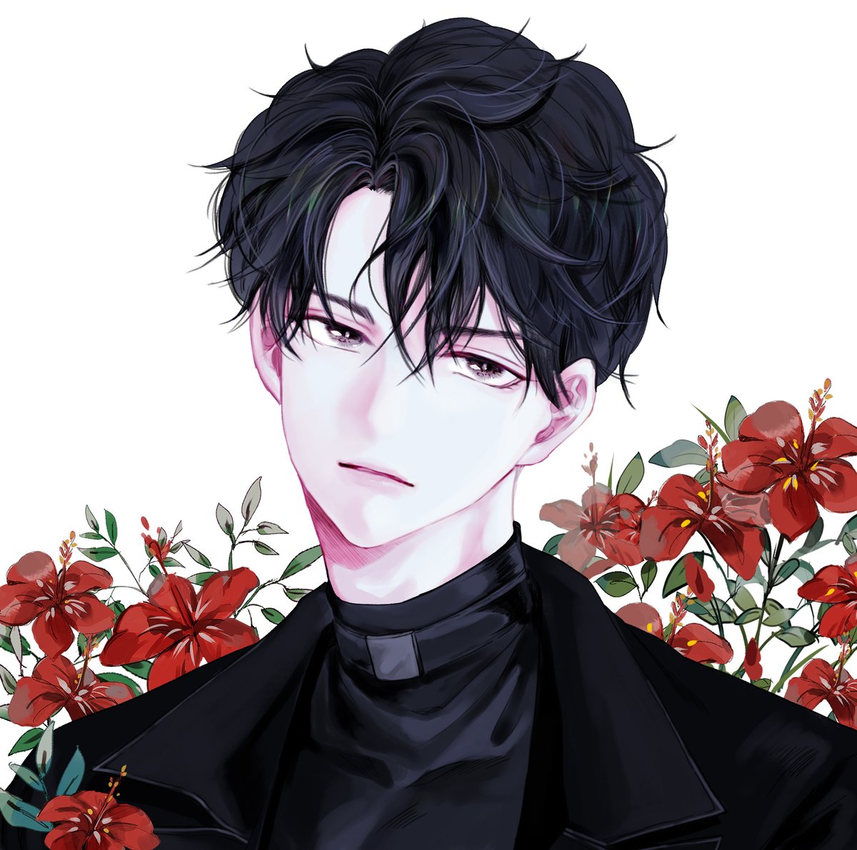 흑흑 규하언니한테 받은 중혁이 넘 예븜🥲 
예쁜 중혁이 보세요
---------------🤍🖤
It's not I drew got it as a gift
nothing to see even if follow me
*Translator