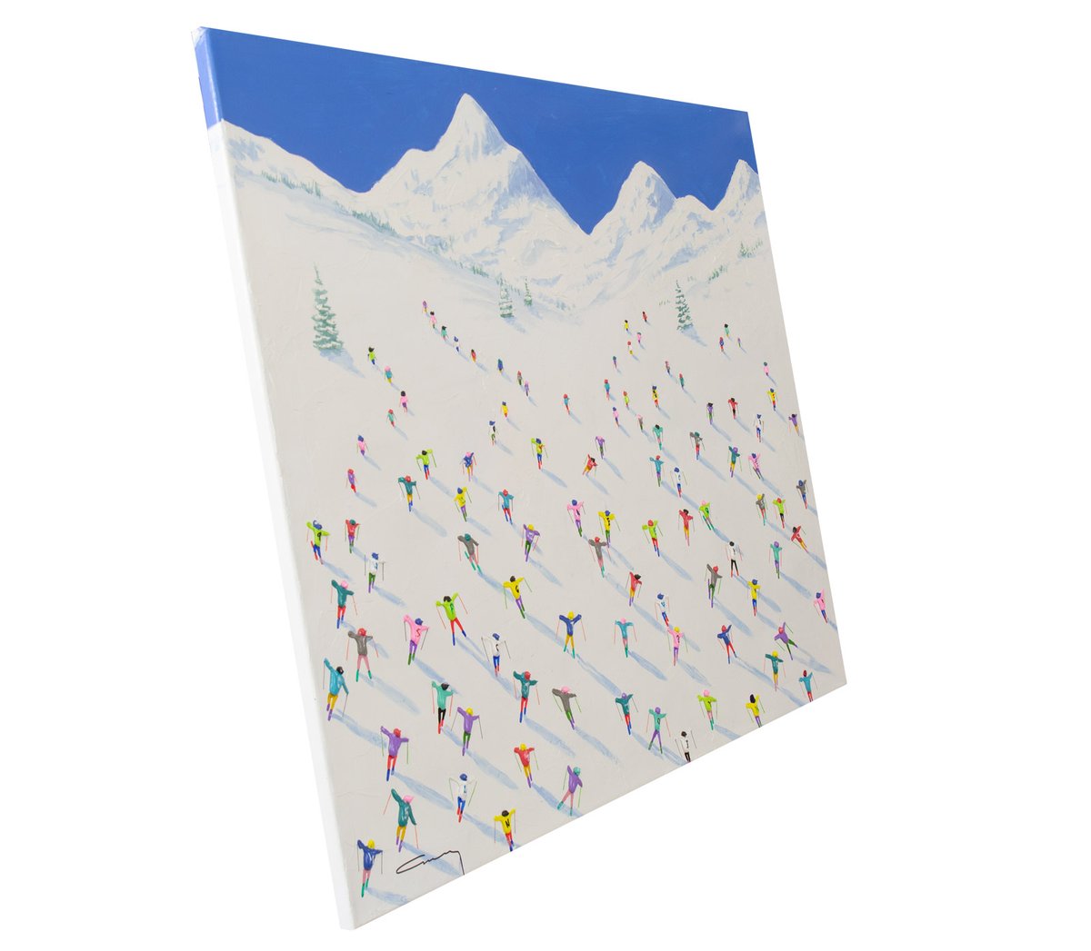 Lightening up the Winter weather with these wonderfully action-packed skiers racing downhill! Part of a new collection by Casimiro Perez now available.

#skiing #skiers #skiart #wintersport #winterolympics #acrylicart #canvasart #originalpainting #mountains