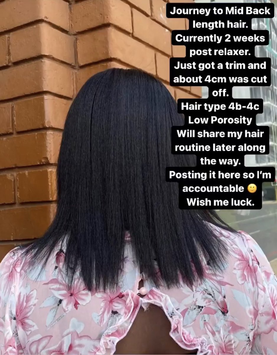 I’m on a healthy hair journey and I’m so excited. Will keep adding to this thread. 
If I can do it, you can. Let’s grow our hair. Started February 5th 2022
Next Length check June 5 2022 🤗
#relaxedhair #healthyrelaxedhair #blackhaircare #blackhair #lowporosity #Type4hair