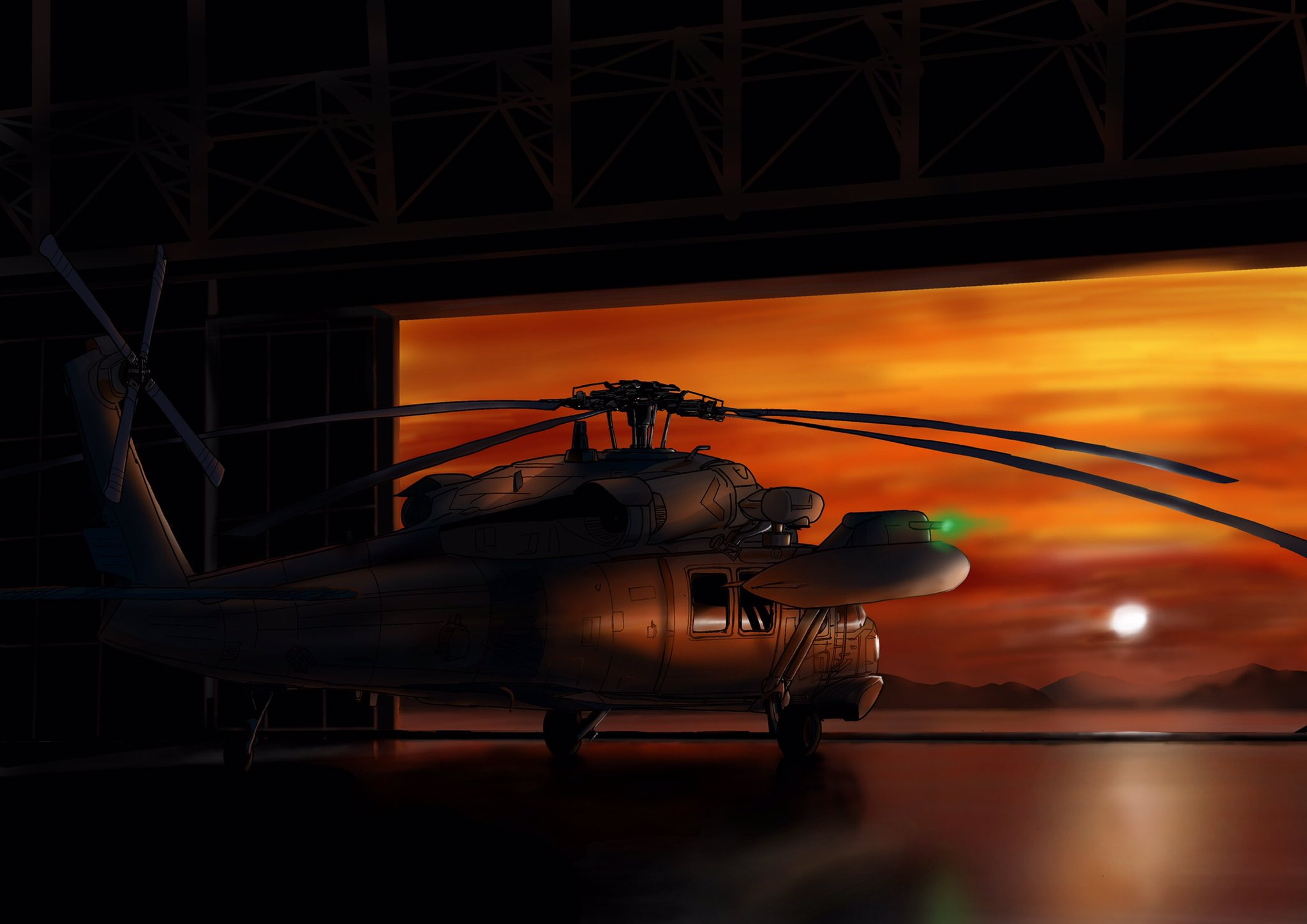 K 2 ヘリと夕焼け ヘリコプター ロクマル Uh60j 海上自衛隊 航空自衛隊 陸上自衛隊 斜め後ろからの美学 絵描きさんとつながりたい 絵描きさんと繫がりたい イラスト イラスト好きと繋がりたい イラスト好きな人とつながりたい メカ好き 夕日