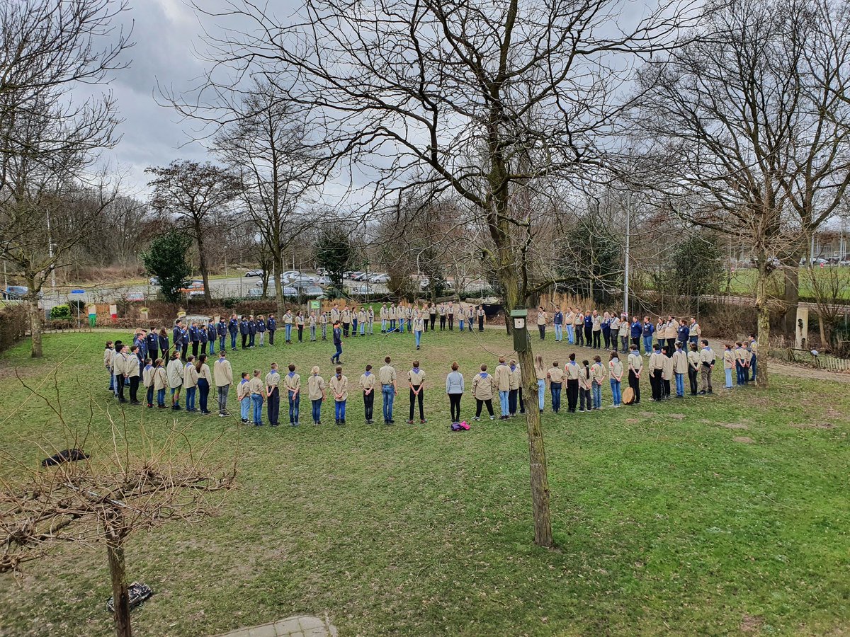 Vandaag gezamenlijk opkomst van Scouts,  Verkenners en de Verkenners Ulvjots van waterscouting de Vikings.